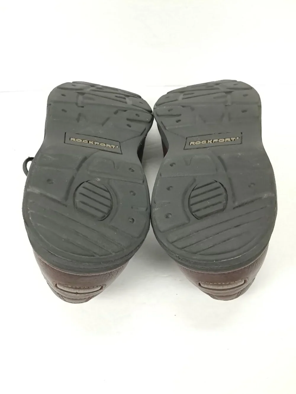 Rockport World Tour Walking Shoes Men 11 W WIDE Brown Leather Oxfords MWT11